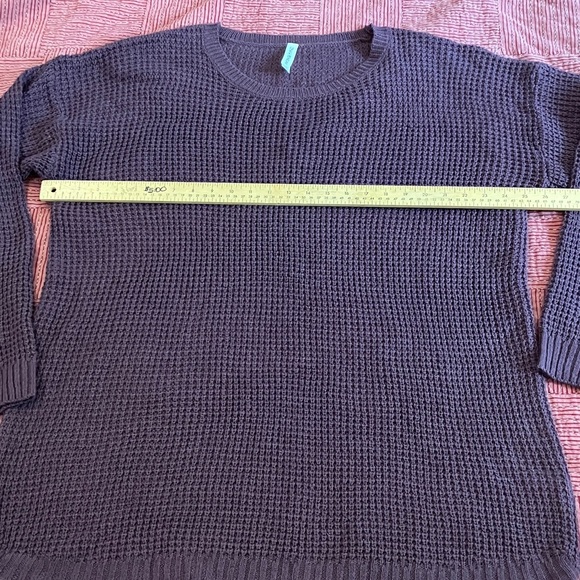 Women’s 3XL Zenana Premium waffle Knit Sweater in Dusty Rose - Picture 6 of 11